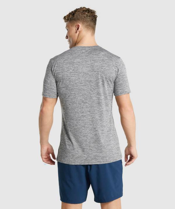 Panske Tricka Gymshark Arrival Marl Siva | DS2647081